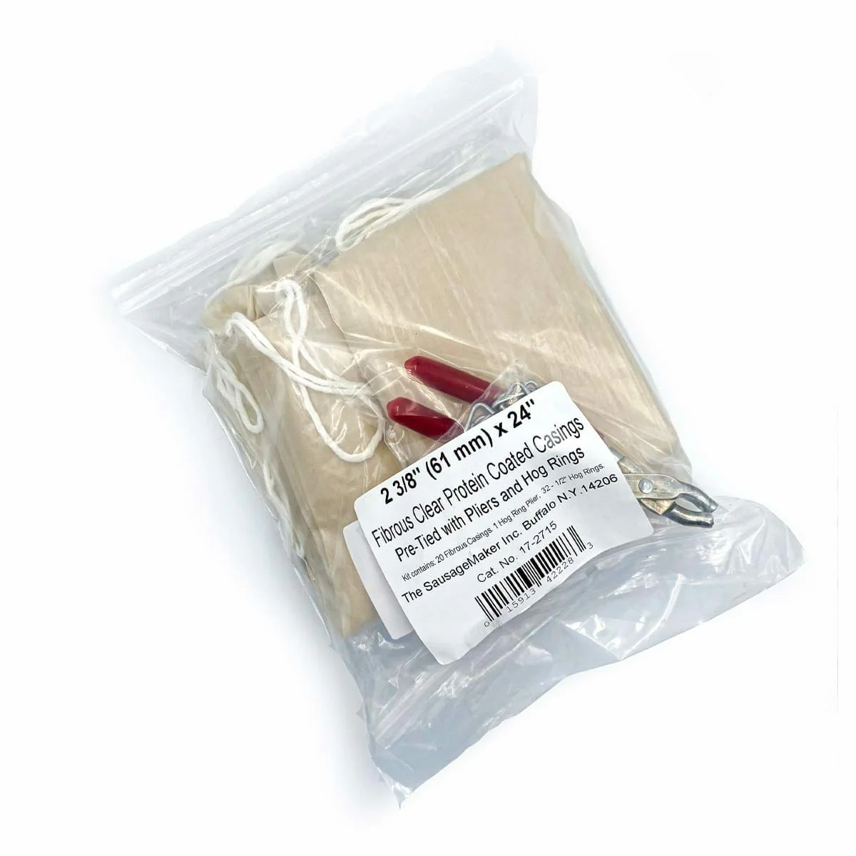 61mm Clear Protein Coated Fibrous Casing Kit - Image 6