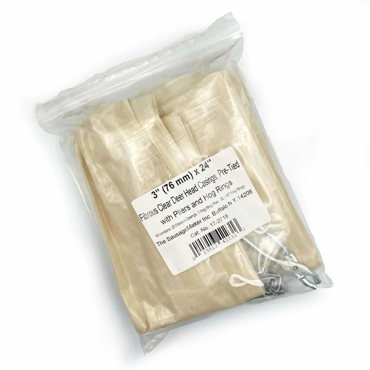 76mm Clear Deer Head Fibrous Casing Kit - Image 7